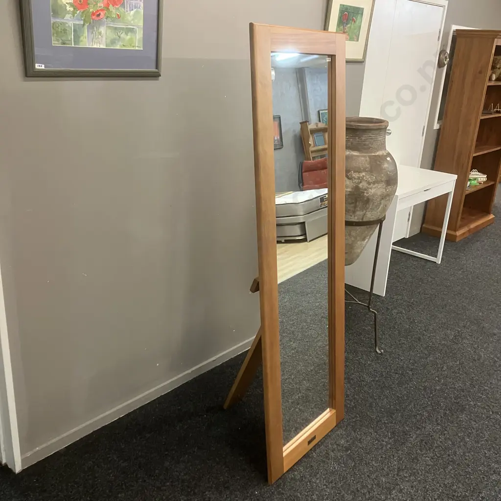 Forest Furniture Fijian Kauri Framed Free Standing Dress Mirror. H170H W85cm Image 1++