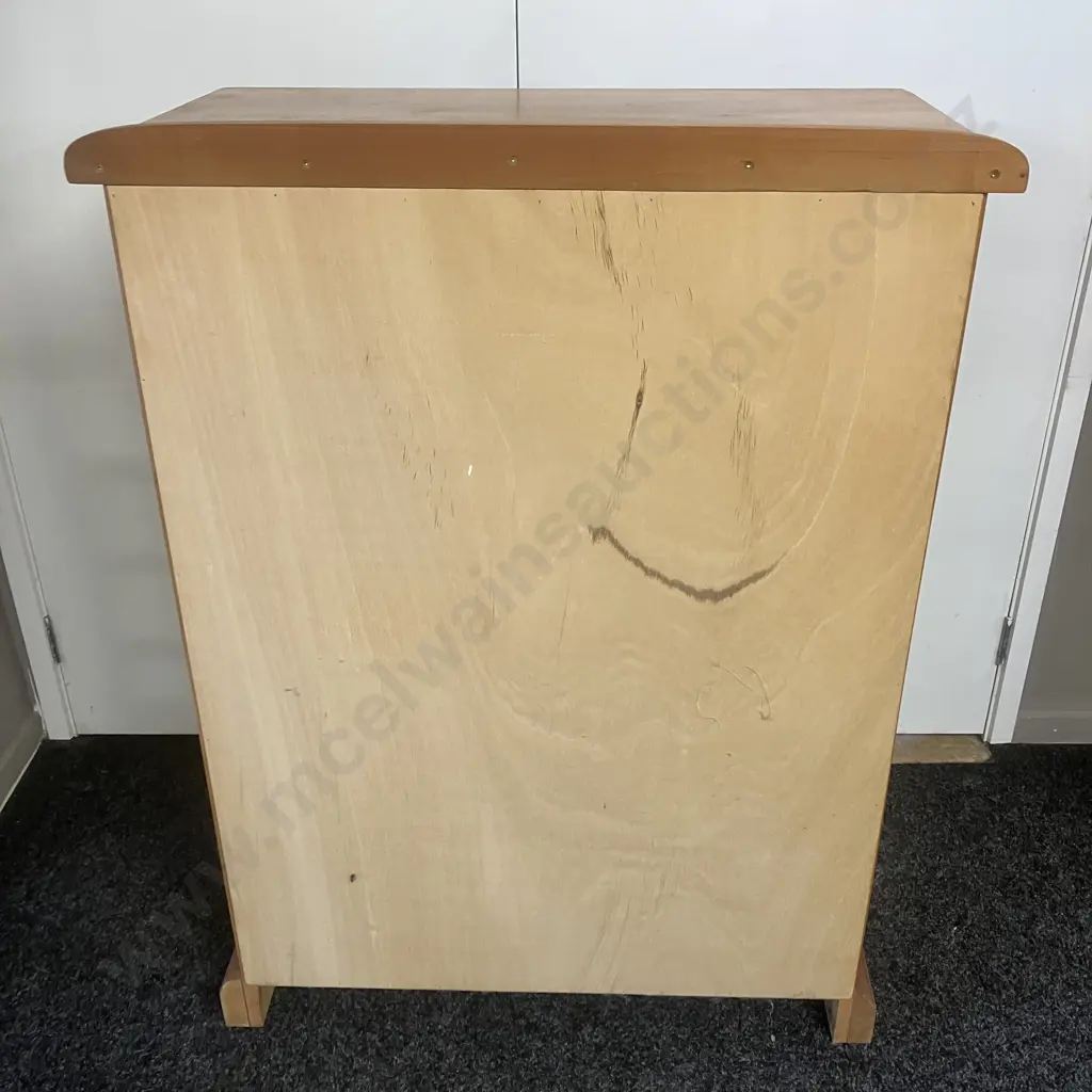 Solid Rimu 6 Drawer Scotch Chest, Knob Handles. H116 W86 D46cm Image 1++