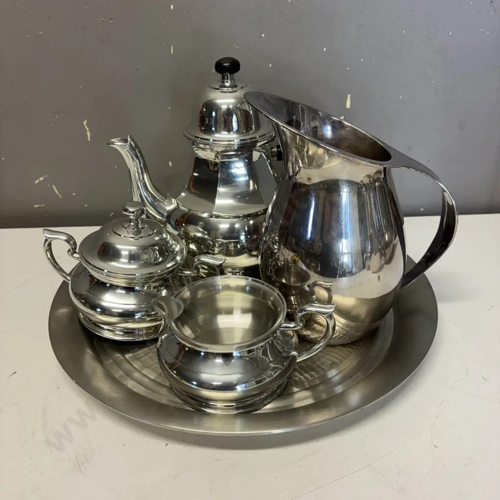 Assorted Pewter Items including Sheffield and Selangor Image 1++
