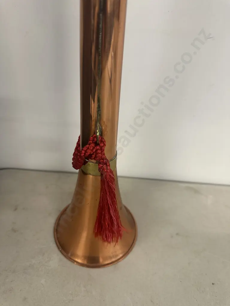Decorative Brass & Copper Hunting Horn H86cm. Image 1++
