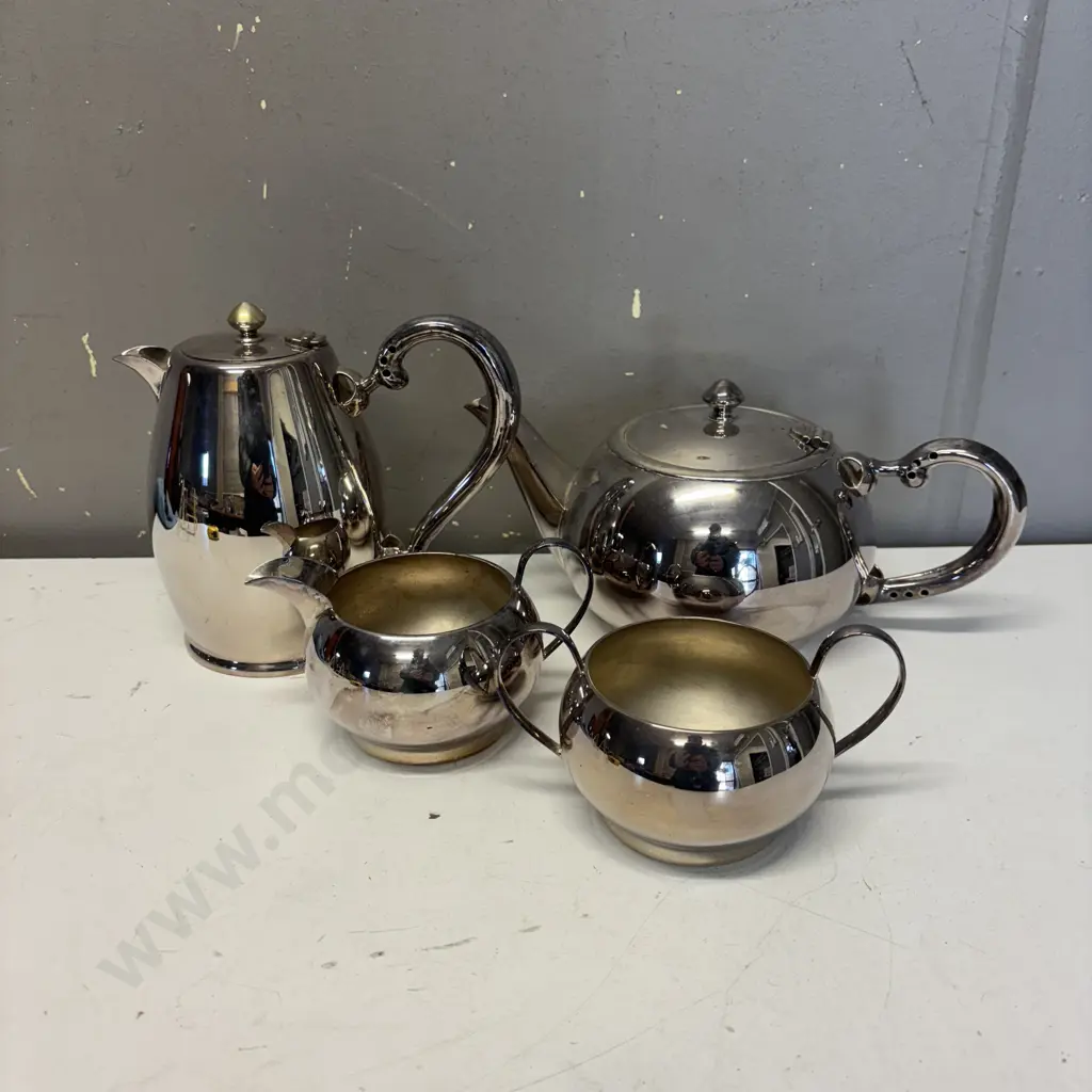 Waterhouse Silver Plate 4 piece teaset Image 1++