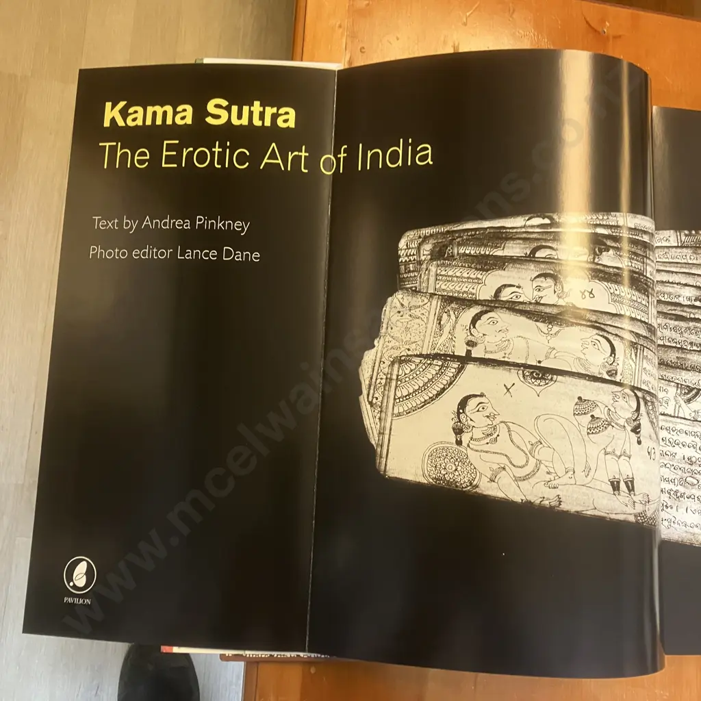 Kama Sutra The Erotic Art Of India - Andrea Marion Pinkney, 2002, Hardcover With Dustjacket. 36 x 26.5cm Image 1++