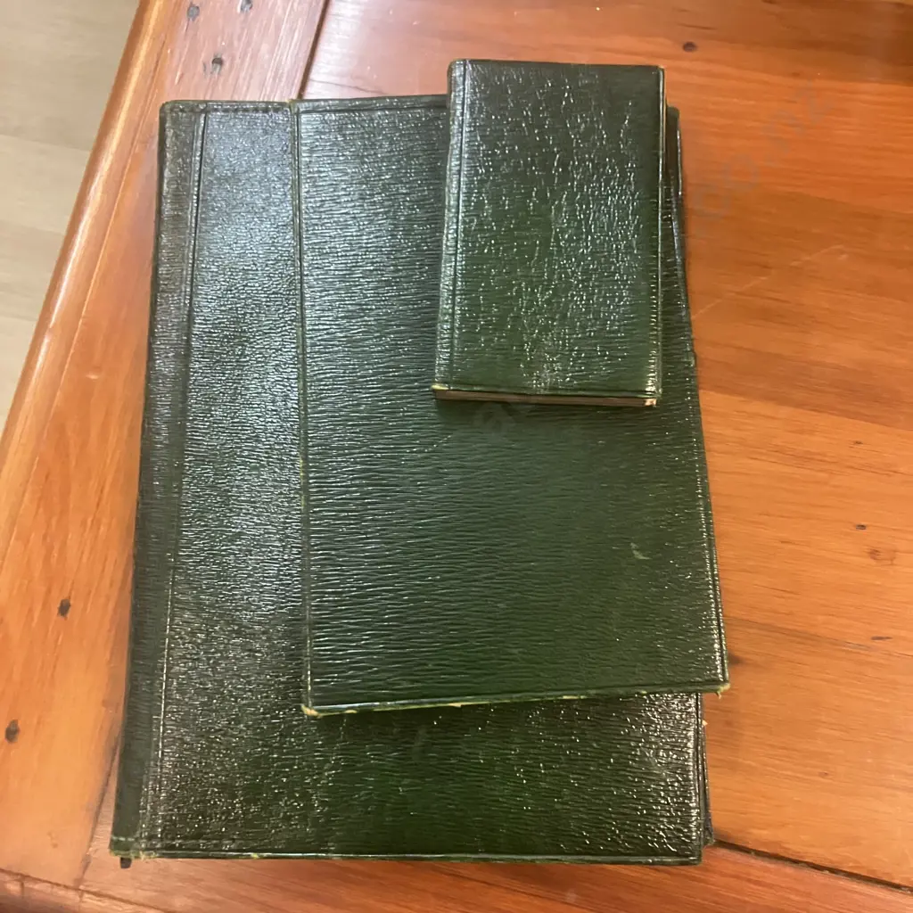 Leuchars & Son 19th Century Green Moroccan Leather Gladstone-style Vanity Case, Ivory Mounted Dressing Table Set Etc Image 1++