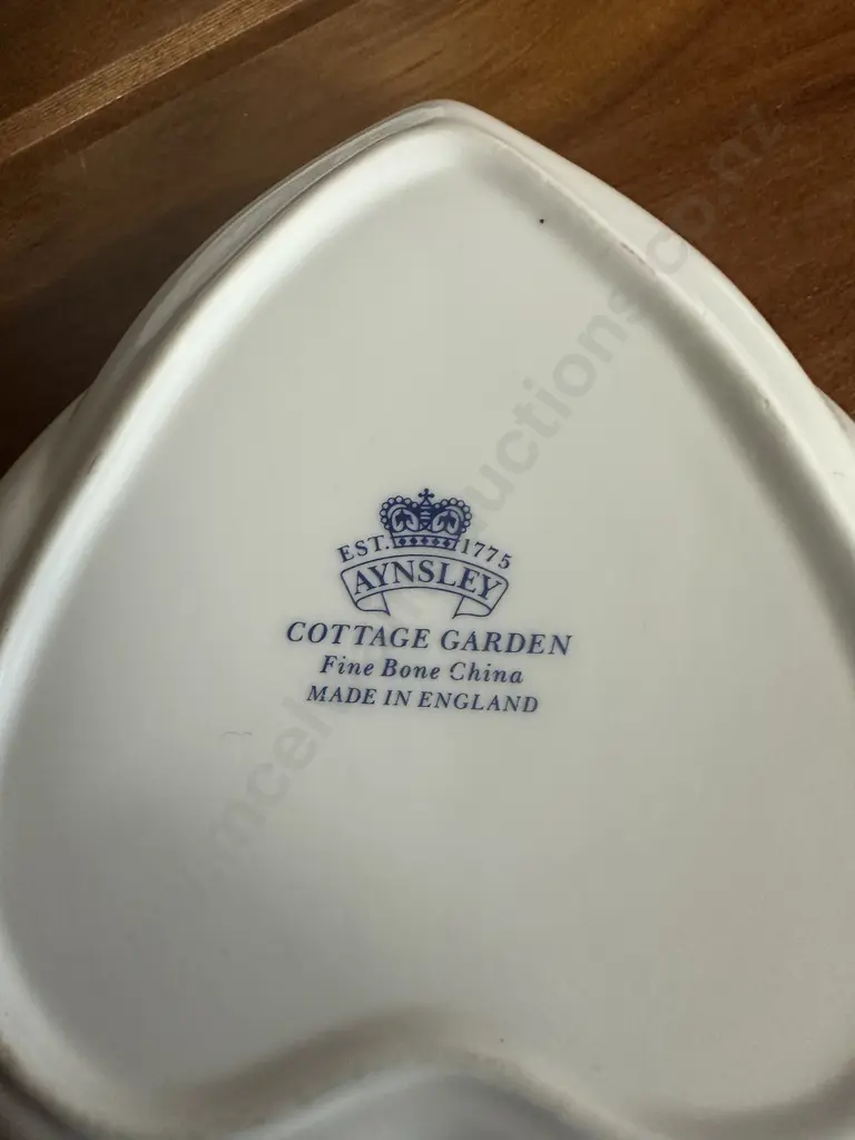 Vintage Aynsley Heart Shaped Dish & Round Scalloped Dish  Image 1++