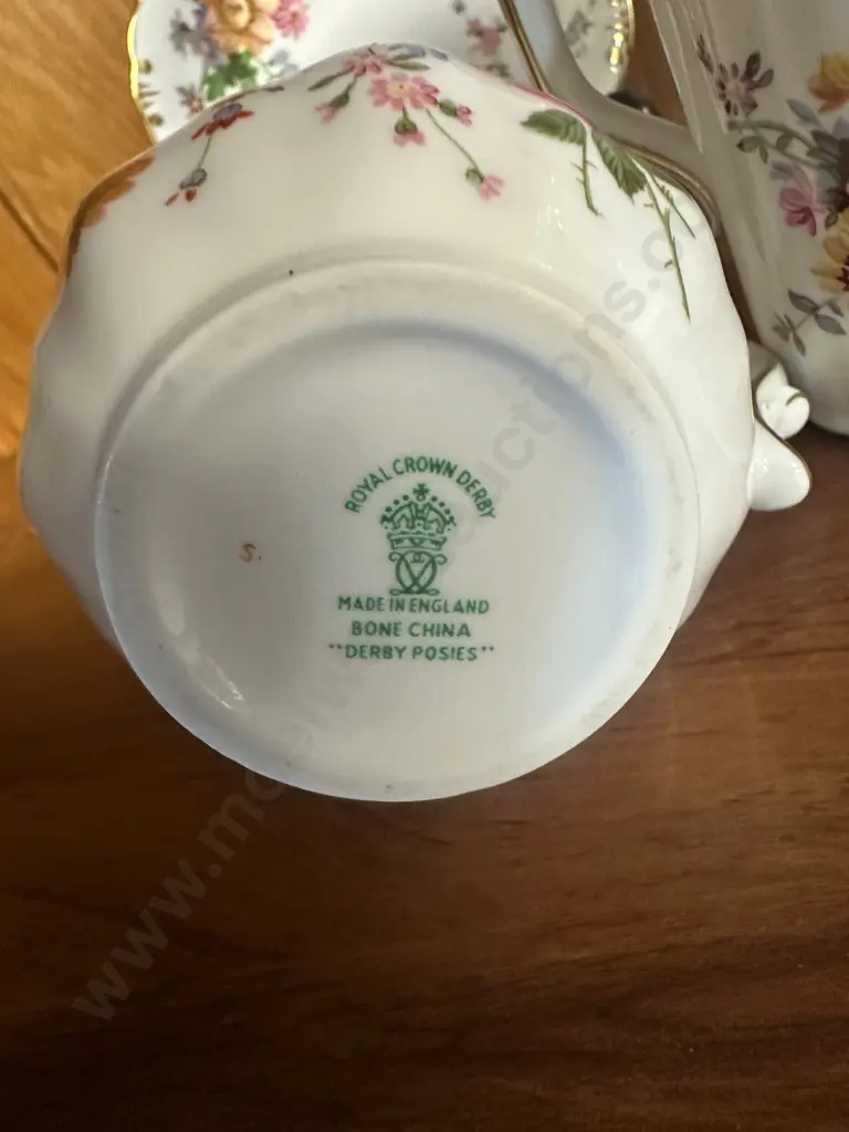 Royal Crown Derby Poises Creamers & Demi Dish Image 1++