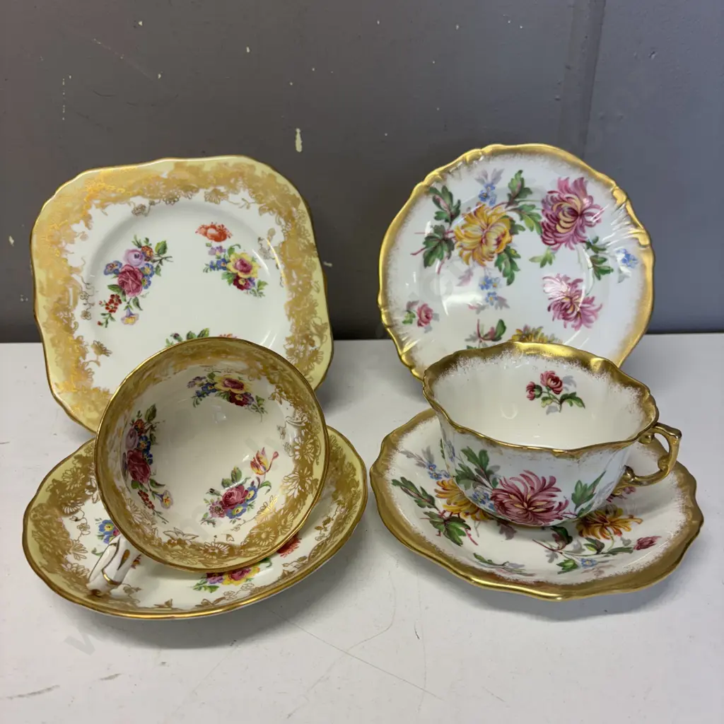 Antique Hammersley trios x 2 Image 1++