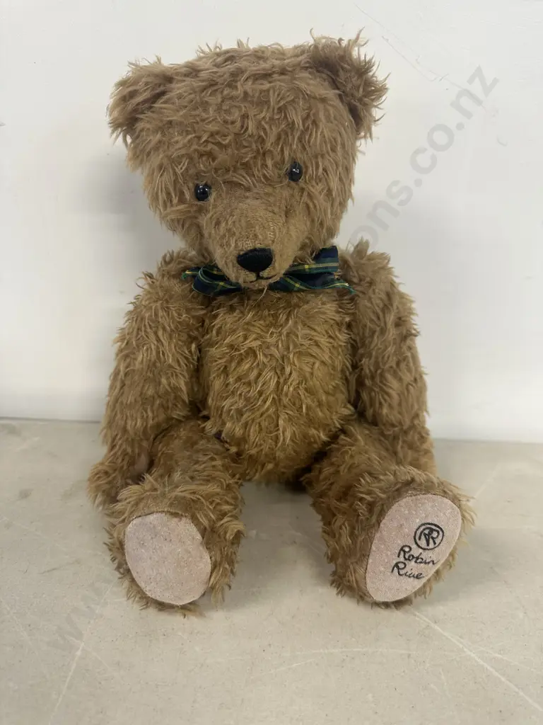Vintage Robin Rive Teddy Bear RR Logo  Image 1++
