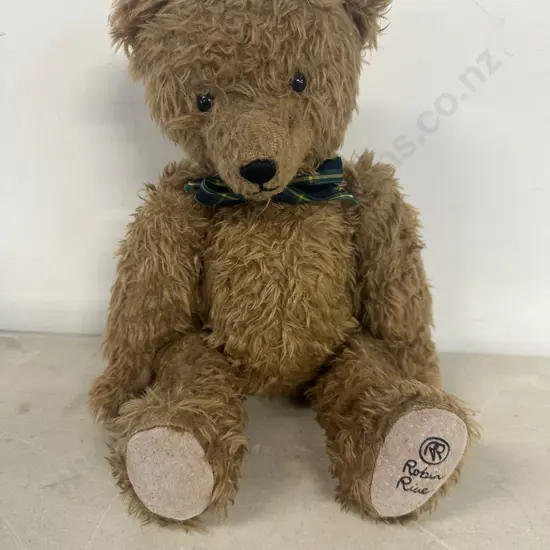 Vintage Robin Rive Teddy Bear RR Logo 