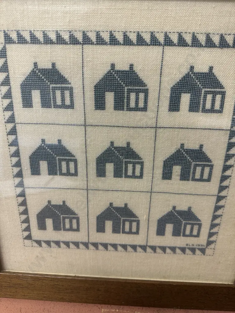 Wooden Oak Framed Cross Stitch Artworks Image 1++