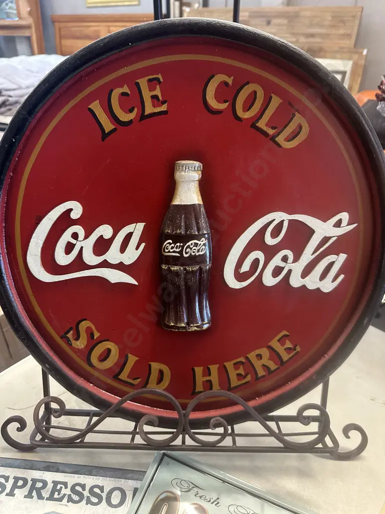 Wrought Recipe Stand, Coca Cola, Wall Art, Espresso Coffee Signs Etc Image 1++