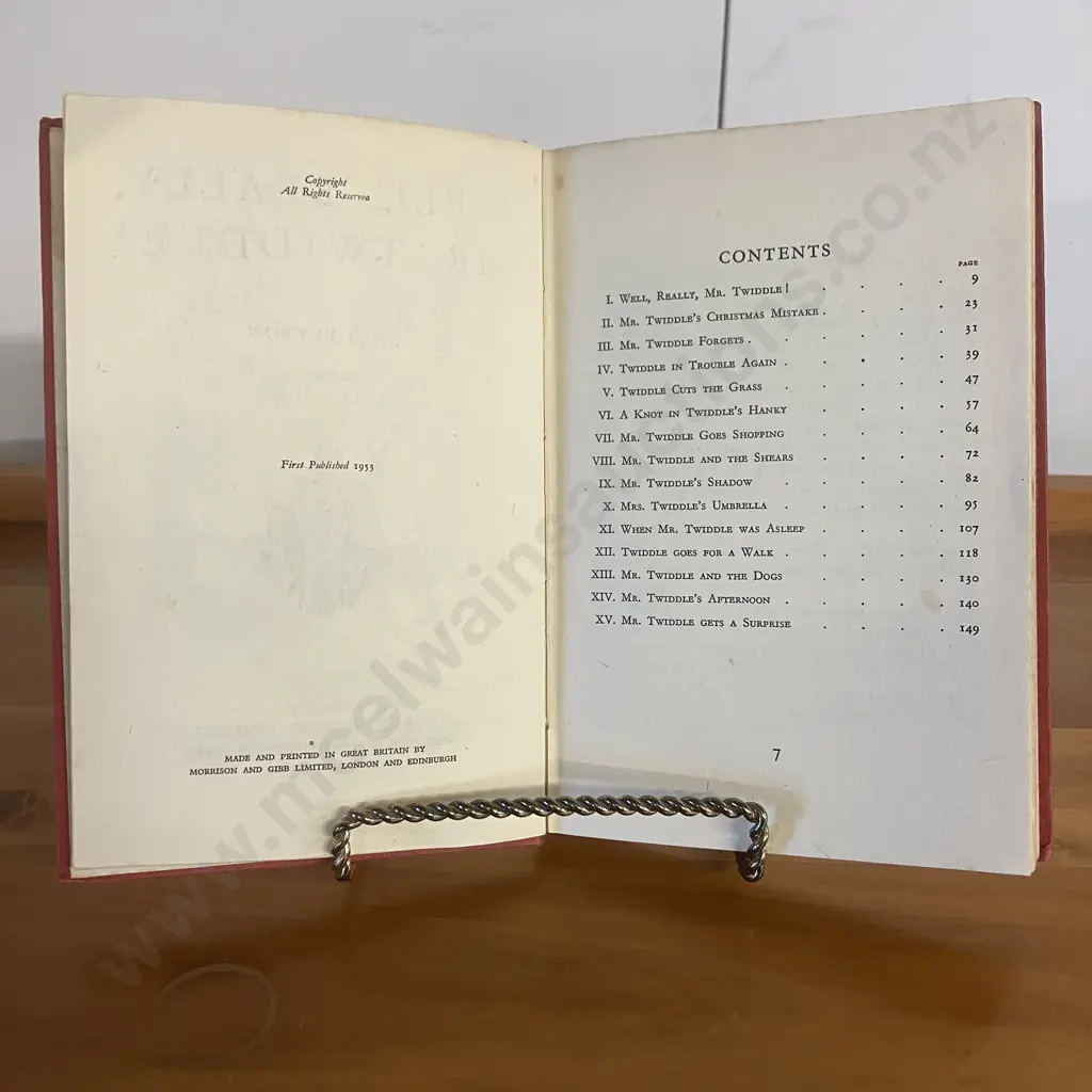 WELL, REALLY, MR. TWIDDLE! by Enid Blyton 1953 First Edition Hardcover Image 1++