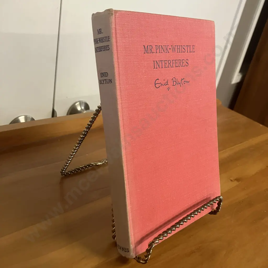 MR. PINK-WHISTLE INTERFERES by Enid Blyton 1950 First Edition Hardcover Image 1++