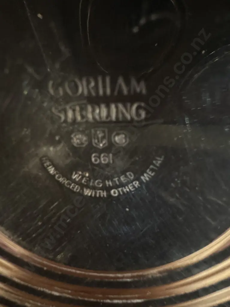 Gorham Sterling Hallmarked Candlestick & Silver Plate Items Image 1++
