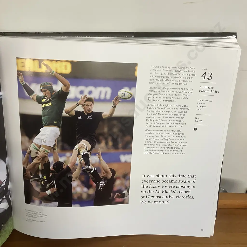 Richie McCaw 148. 2016 Signed / Autographed Excellent Condition Hardcover With Dust Jacket Image 1++