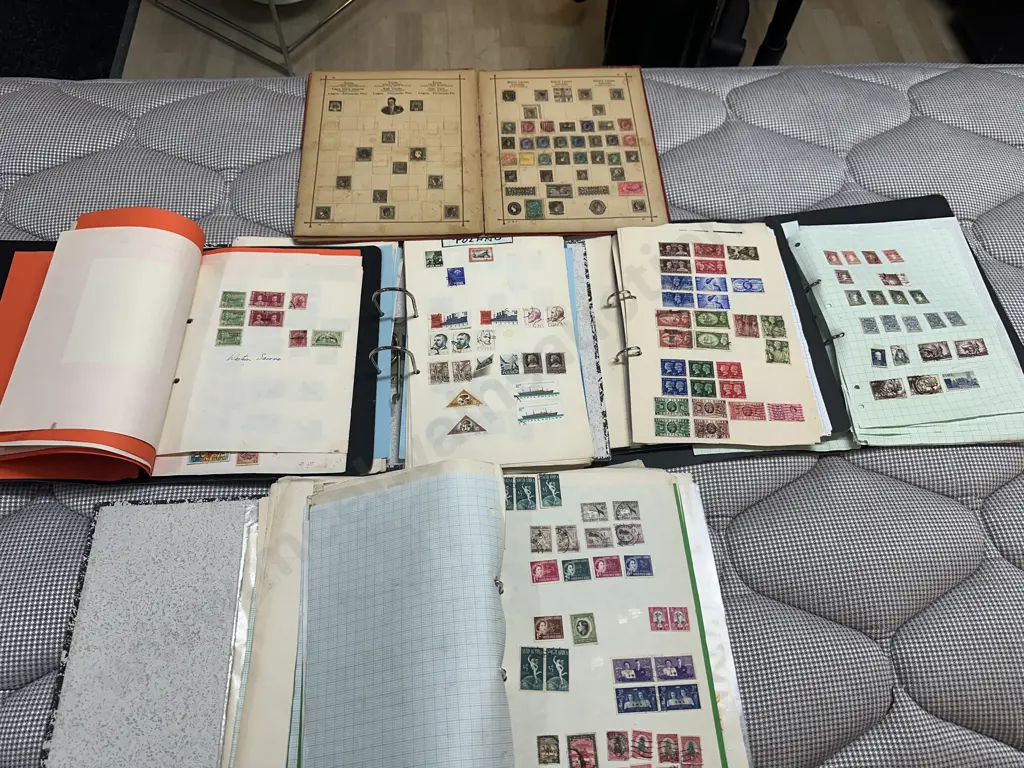 Large Selection Of Stamps Including Poland, British, Samoa Etc Image 1++