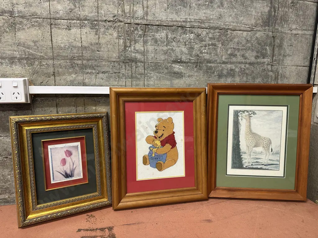 Framed Artwork Including Pooh Bear Image 1++