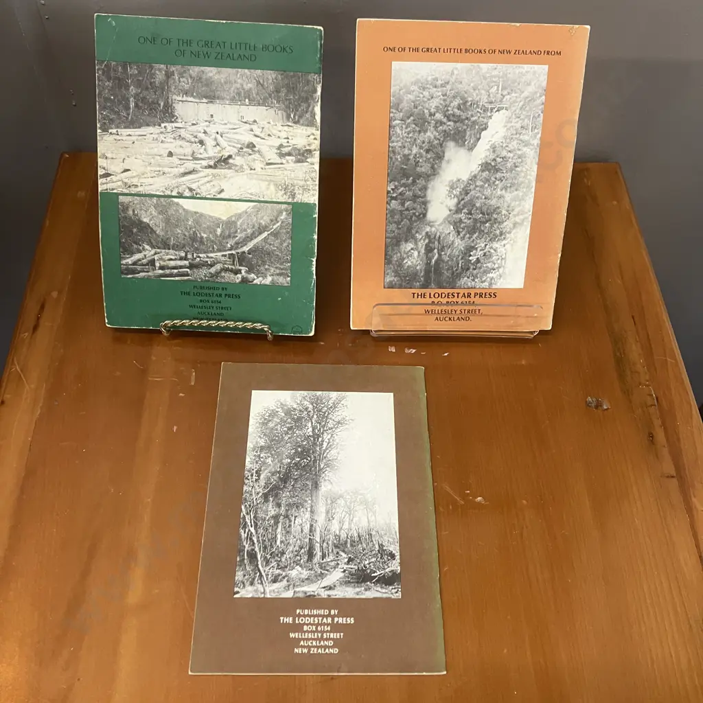 Lot of Three Hard To Find Books - Kauaeranga Kauri, Waitakere Kauri, Kauri Timber Dams, Softcover. 21 x 15cm Image 1++