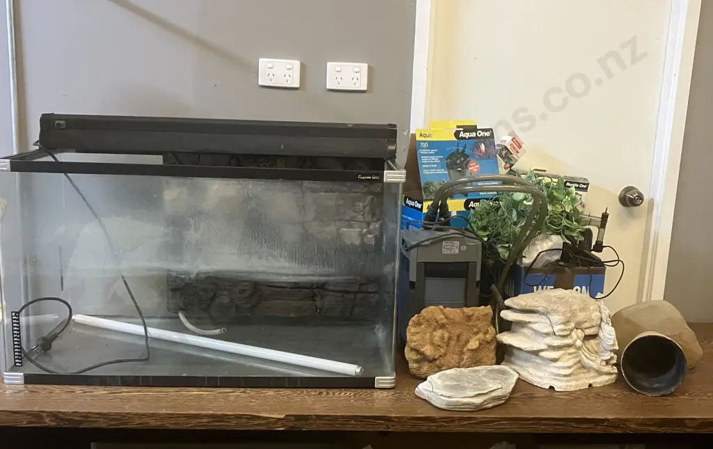 Reptile One Tank & Accessories Including an Aqua One Aquis 700 Filter Image 1++