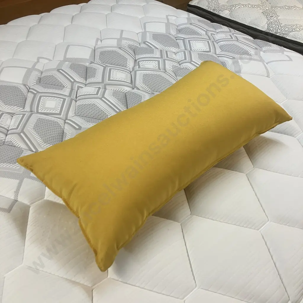 Gold / Mustard Colour Rectangular Cushion. 70 x 35cm Image 1++
