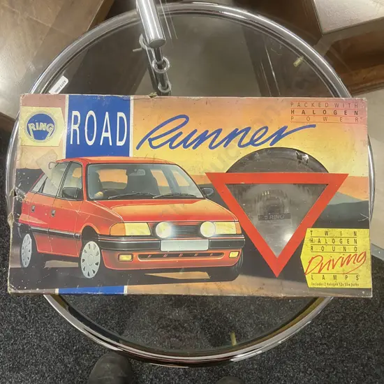 Retro Ring Road Runner Halogen Lamps, Boxed