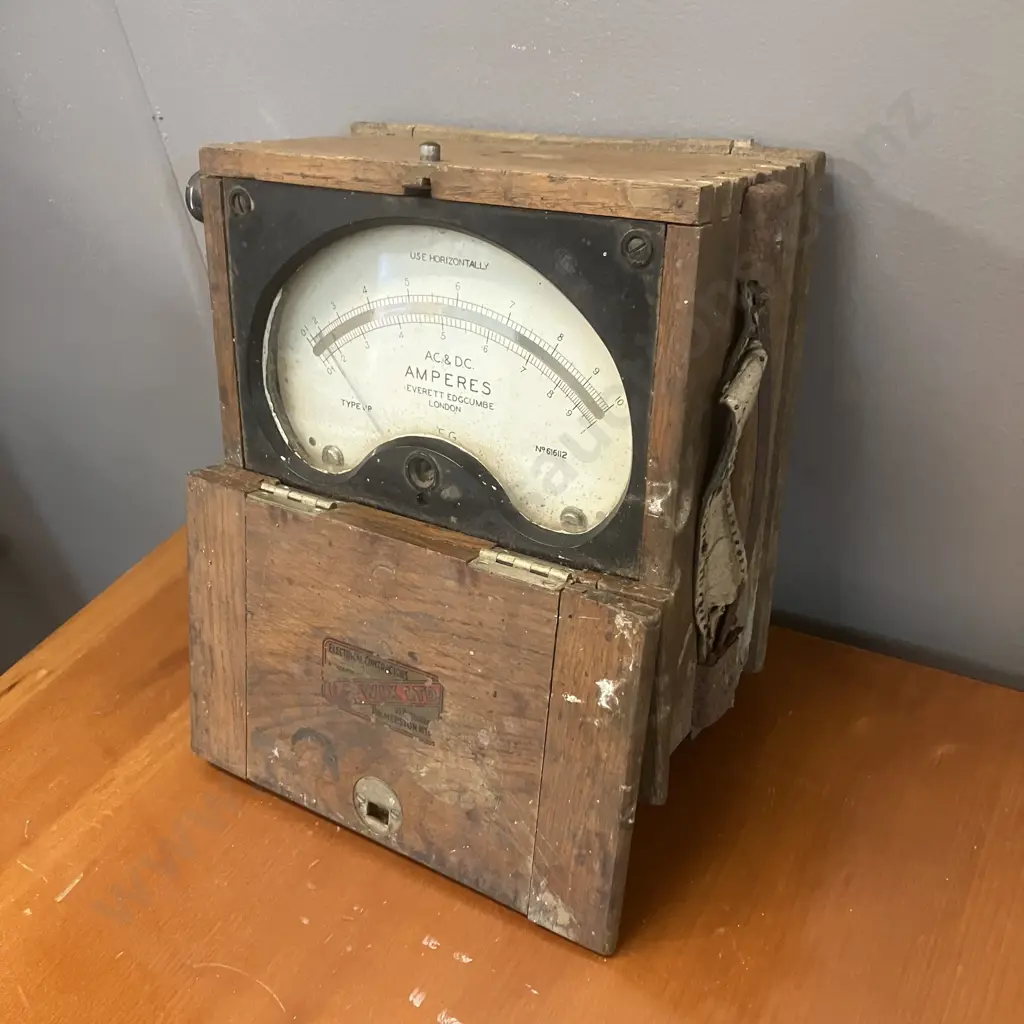 Everett Edgcumbe Vintage Ammeter Type U.P. (No. 616112) Image 1++