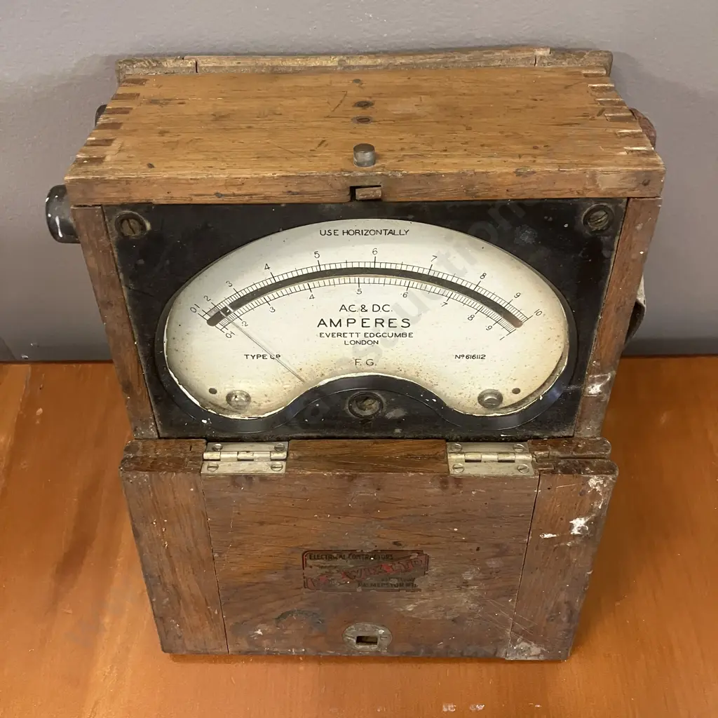 Everett Edgcumbe Vintage Ammeter Type U.P. (No. 616112) Image 1++