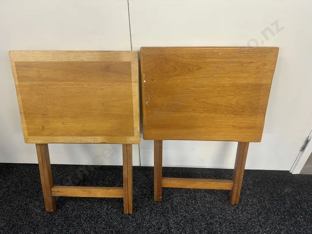 Fold Up Wooden Dinner Trays Image 1++