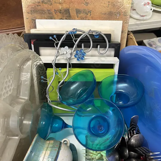 Art, Frames, Glass Ware Etc
