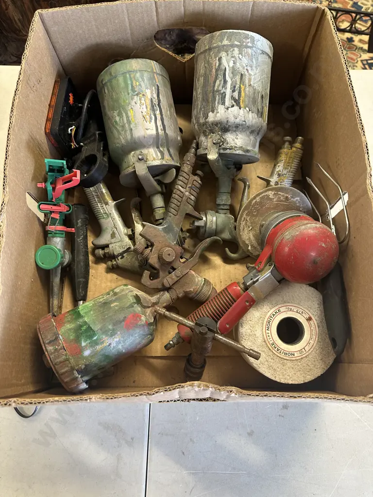 Box Lot Of Air Tools Image 1++