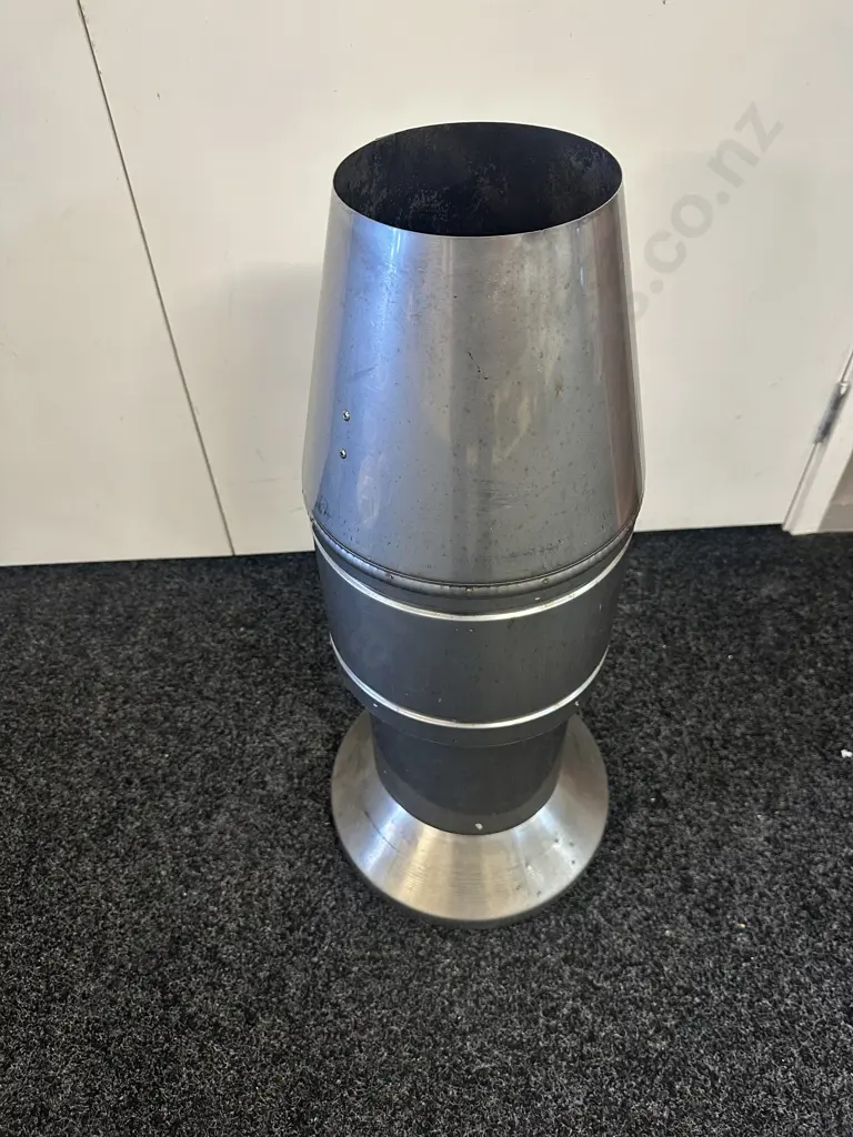 Stainless Steel 'Metro Fires' Chimney Cowl H70cm,Dia14cm. Image 1++