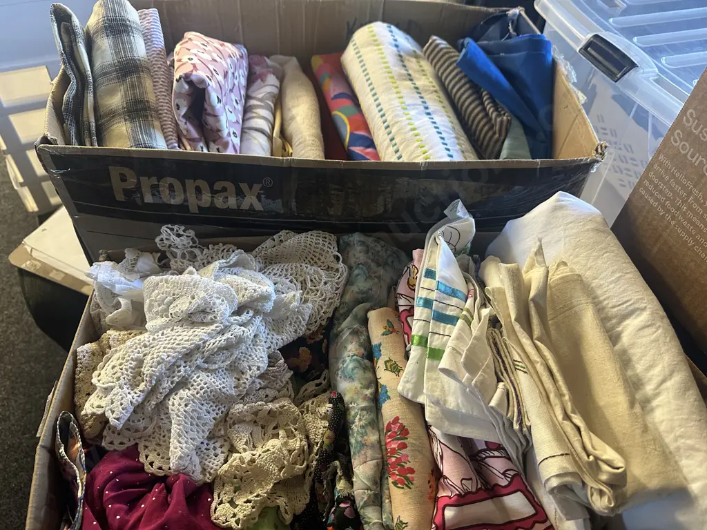 Fabric & Linen Assorted 2x Boxes Image 1++