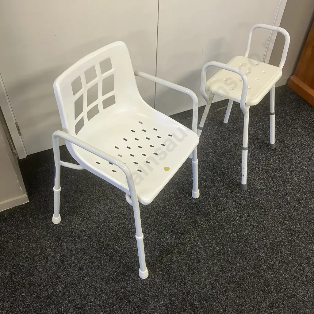 Cubro Shower Chair & Goldfern Shower Stool With Arms Image 1++