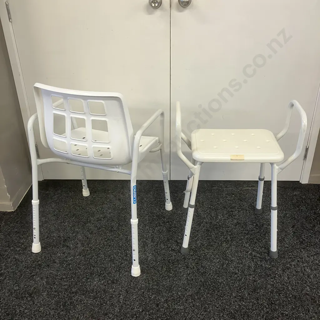 Cubro Shower Chair & Goldfern Shower Stool With Arms Image 1++