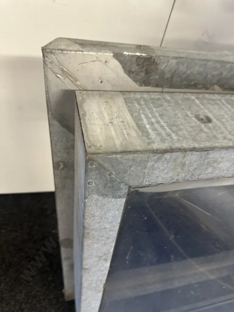 Roof Skylite & Vent Galvanised Tin & Perspex 100x100cm Image 1++