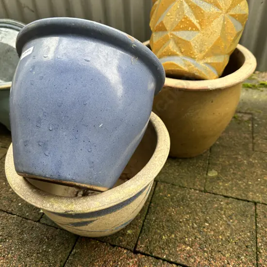 Assorted Garden Pots x 4