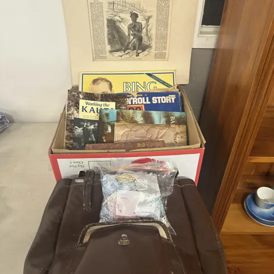 Selection Of Vintage Items Including London News Kiwiana, Bing Crosby Boxed Lps, Poem Books Etc