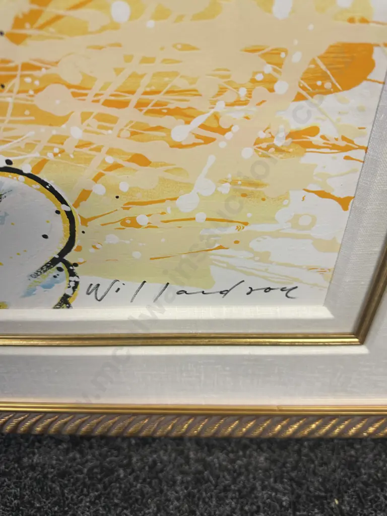 David Willardson 'In The Pink' Signed Limited Edition 84/495 Minnie Mouse Walt Disney Art 98x83cm. Image 1++