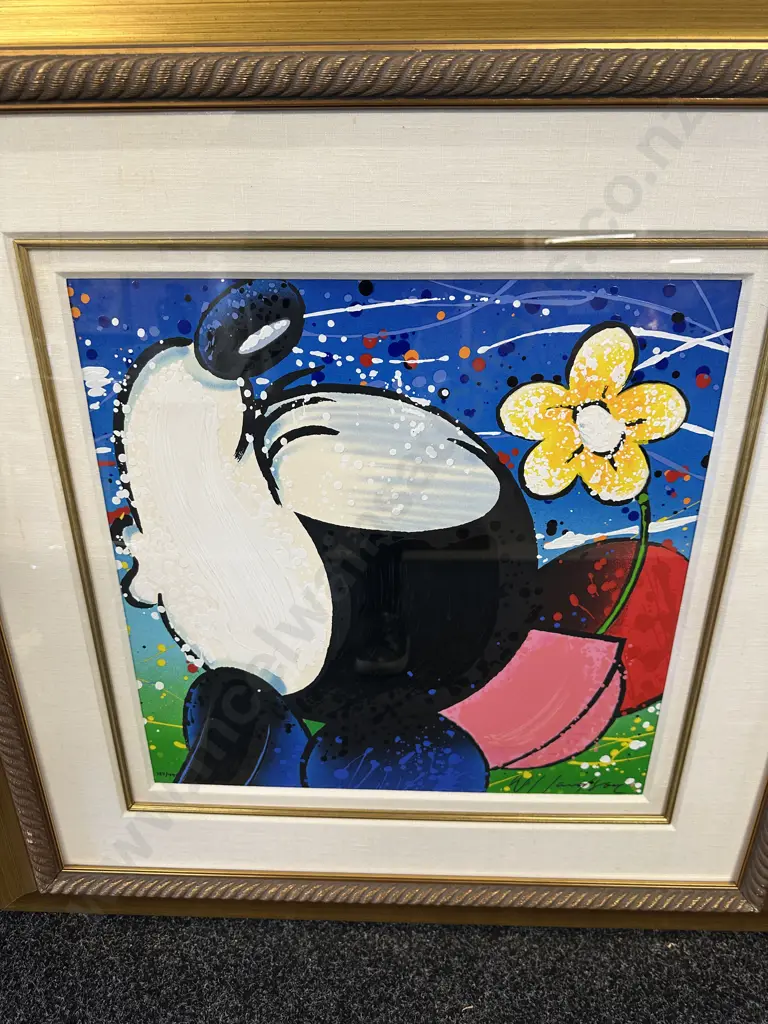 David Willardson 'Lovey Dovey' Signed Limited Edition 187/495 Minnie Mouse Walt Disney Art 83x83cm. Image 1++