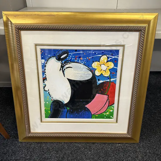 David Willardson 'Lovey Dovey' Signed Limited Edition 187/495 Minnie Mouse Walt Disney Art 83x83cm.