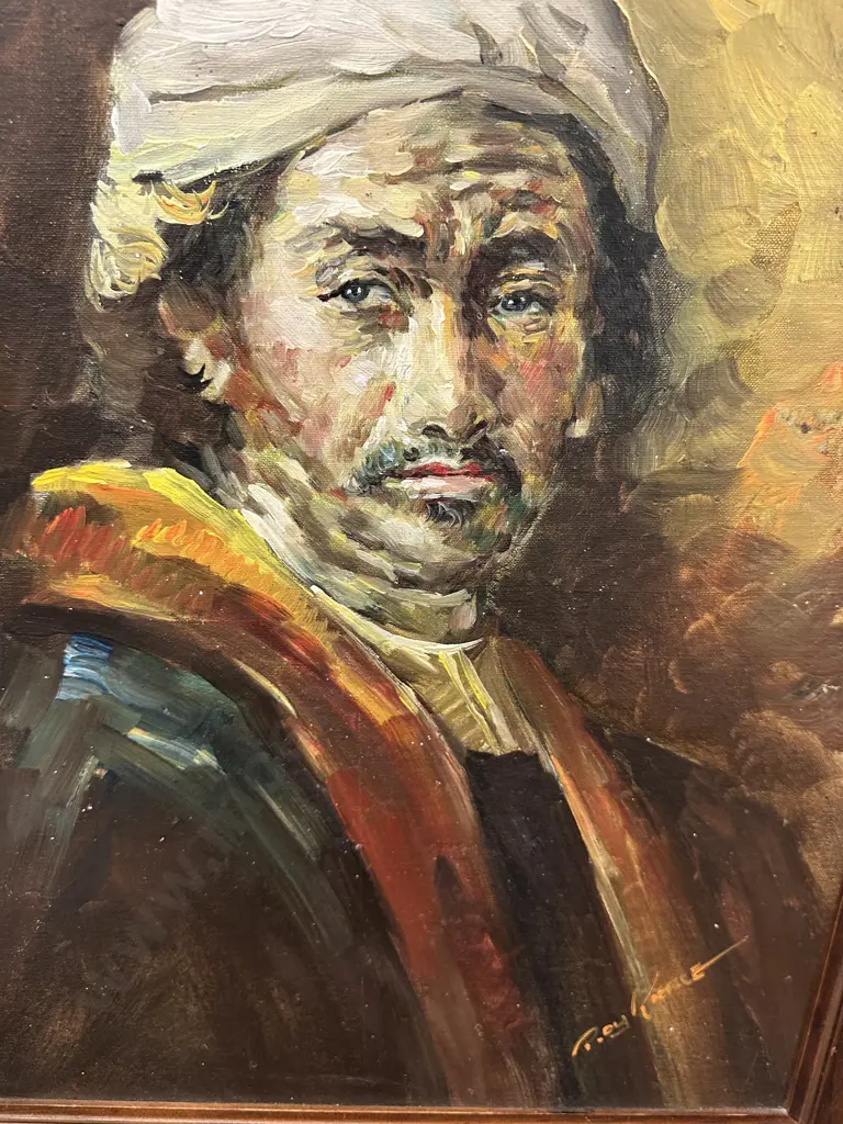 Oil On Board Portrait by Roy Pierce. 59 x 48cm Image 1++