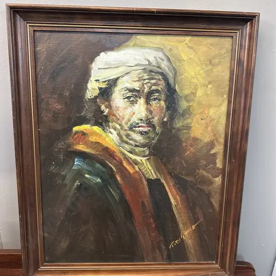 Oil On Board Portrait by Roy Pierce. 59 x 48cm