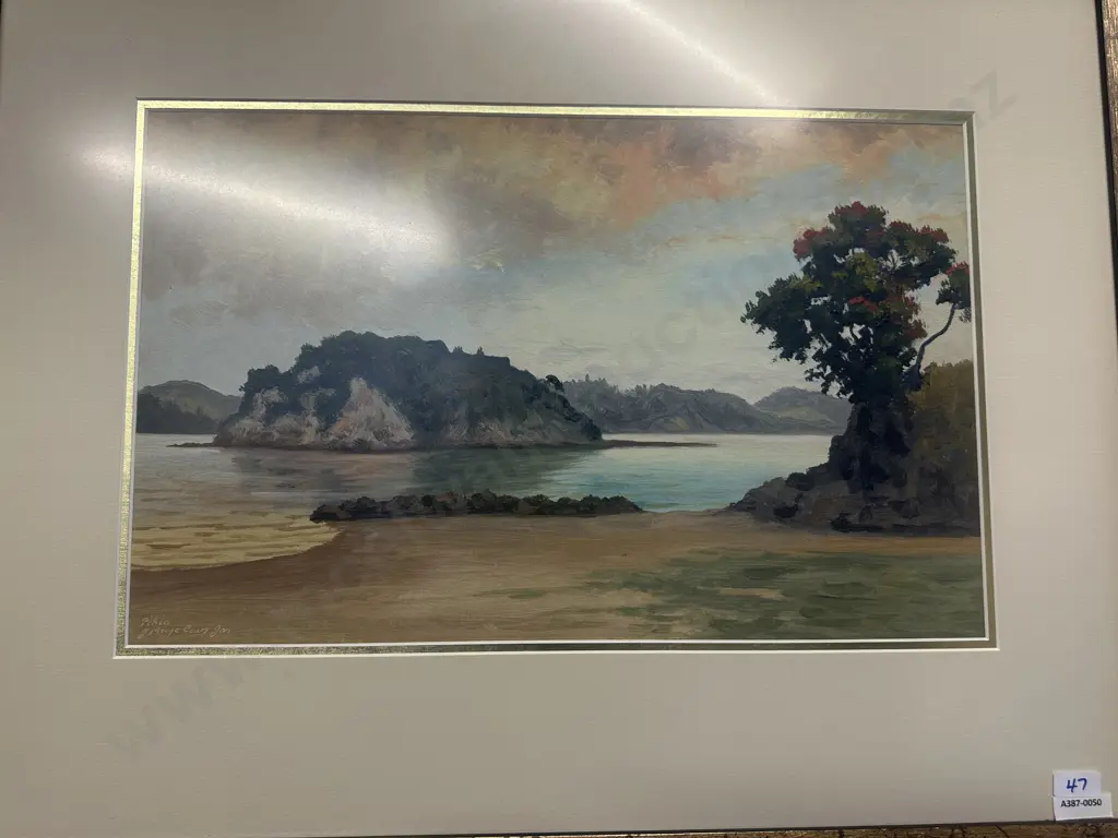 Original Framed Art Titled Pihia Signed JM. 54 x 69cm Image 1++