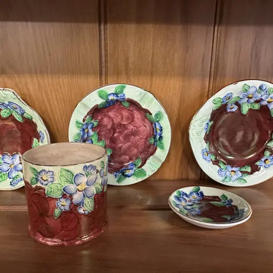 Selection Of Maling Items Including Vase, Ashtray Etc
