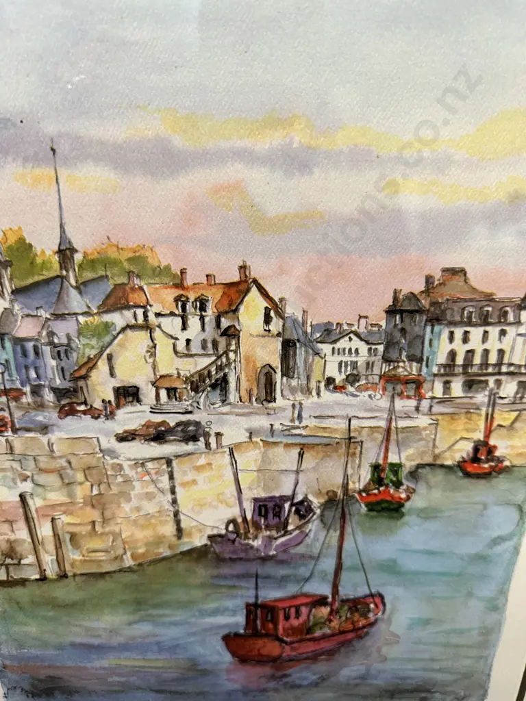 Daniele Cambier  Seriolithgraph Signed "Le Portet La Lieut" Limited Edition 565/950 Framed H58,W48cm. Image 1++