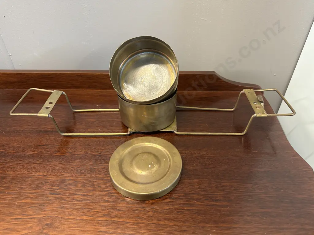 Vintage Brass Tiffin Box Image 1++