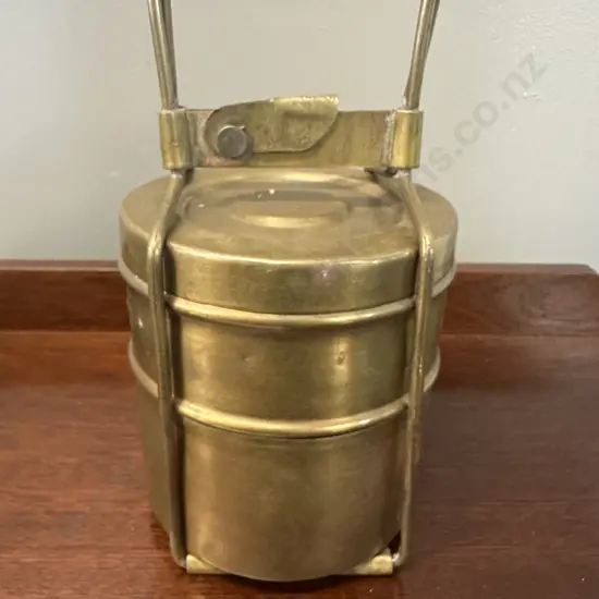 Vintage Brass Tiffin Box