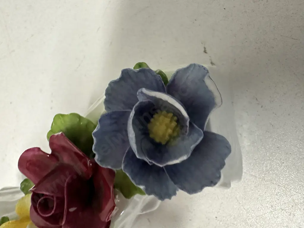 Aynsley Fine China Daffodil Basket & Flower Trough (As Found) Image 1++