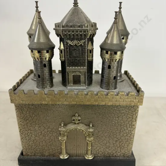 Vintage Rare Castle Four Shot Decanter Set. H27,W20cm.