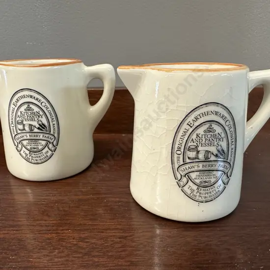 Pair Of Kermiko Shaw Berry Farm Milk Jugs