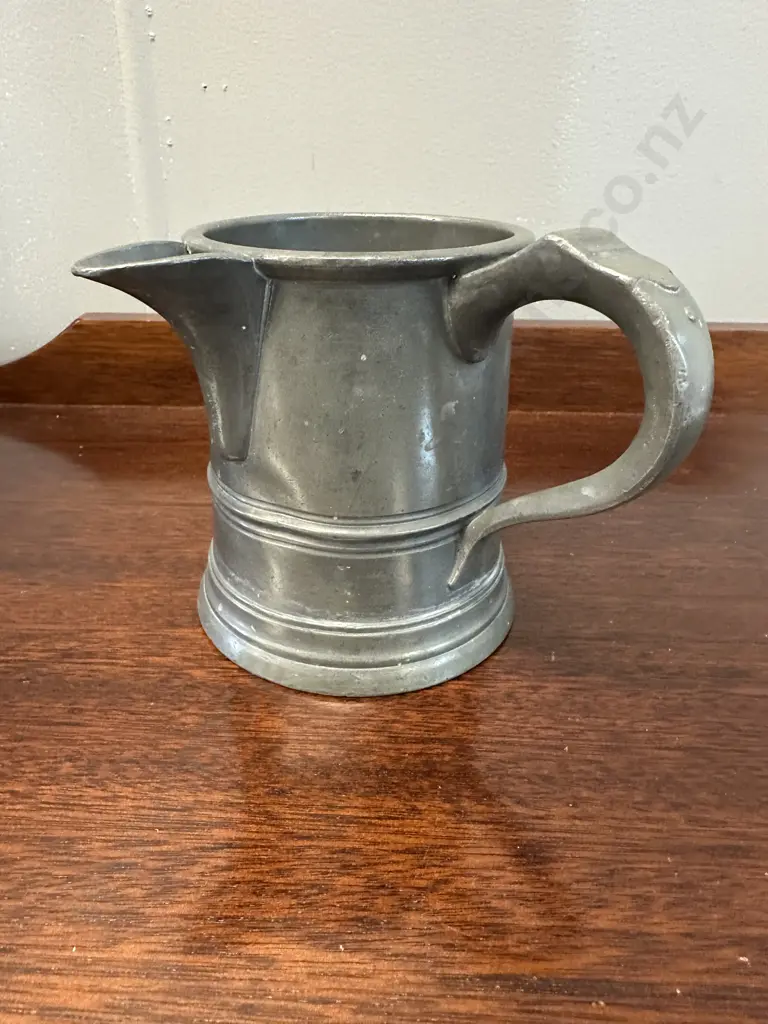 Antique 1800s Pewter Imperial Pint Spout Measure Tankard  Image 1++
